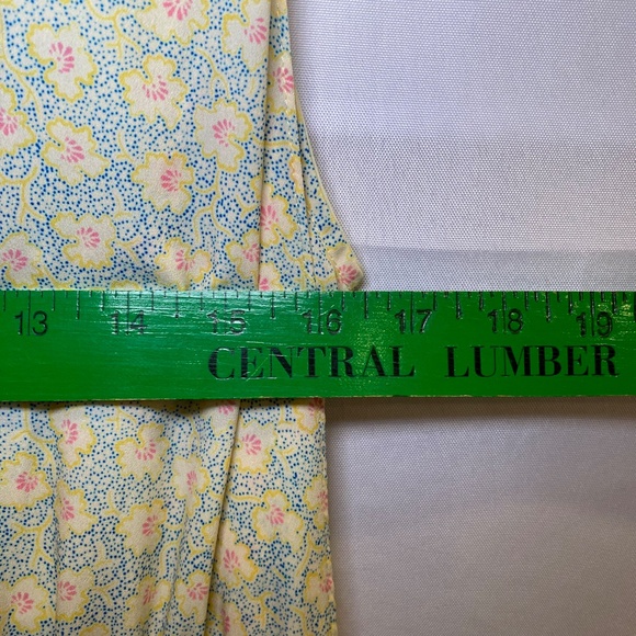 Women’s Derek Lam 10 Crosby Jumpsuit in Yellow 
Ditzie Pattern Tie Waist sz 44/8 - Picture 8 of 13